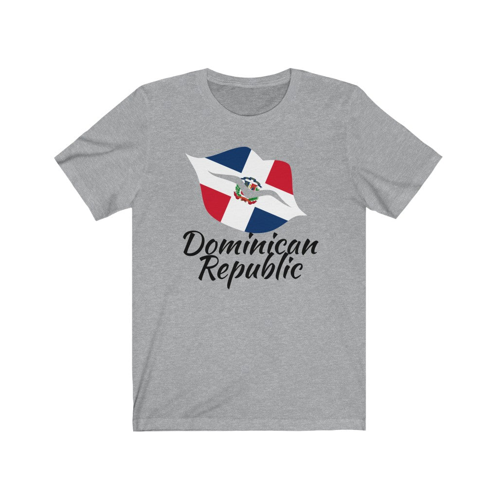 Dominican Republic Lips Flag Premium Tee 1 - Unisex