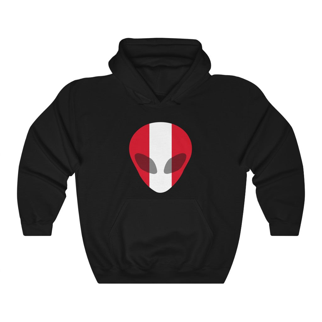 Peru Alien Flag Hoodie Sweatshirt - Unisex