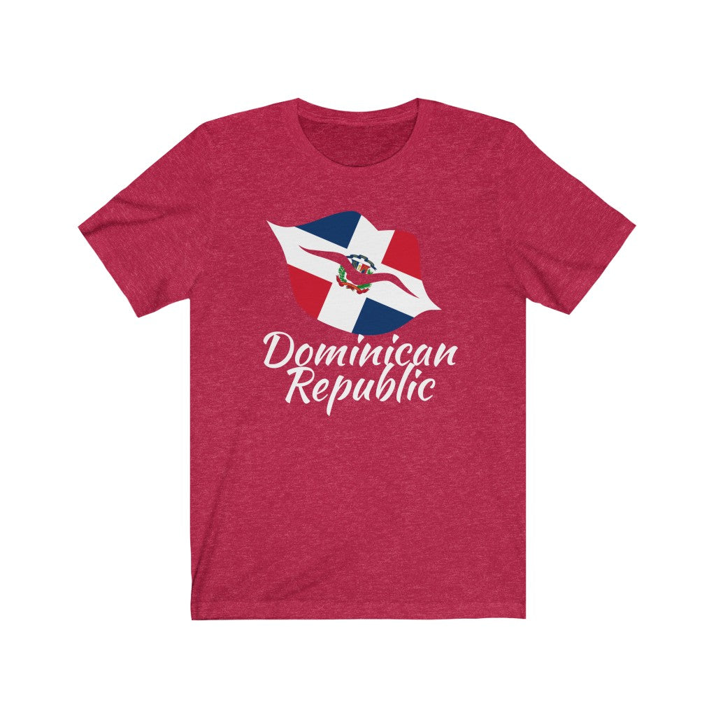 Dominican Republic Lips Flag Premium Tee 2 - Unisex