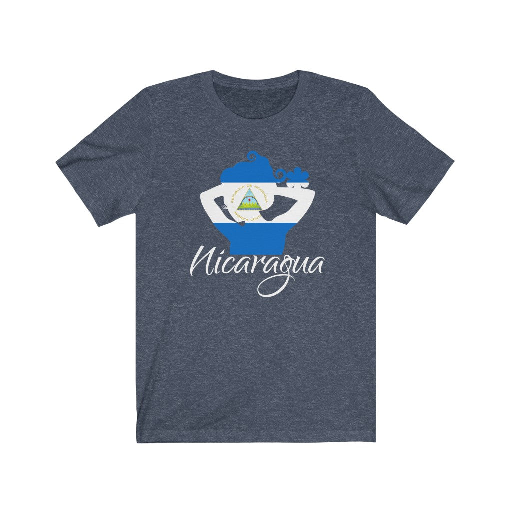 Nicaragua Lady Flag Premium Tee 2 - Unisex