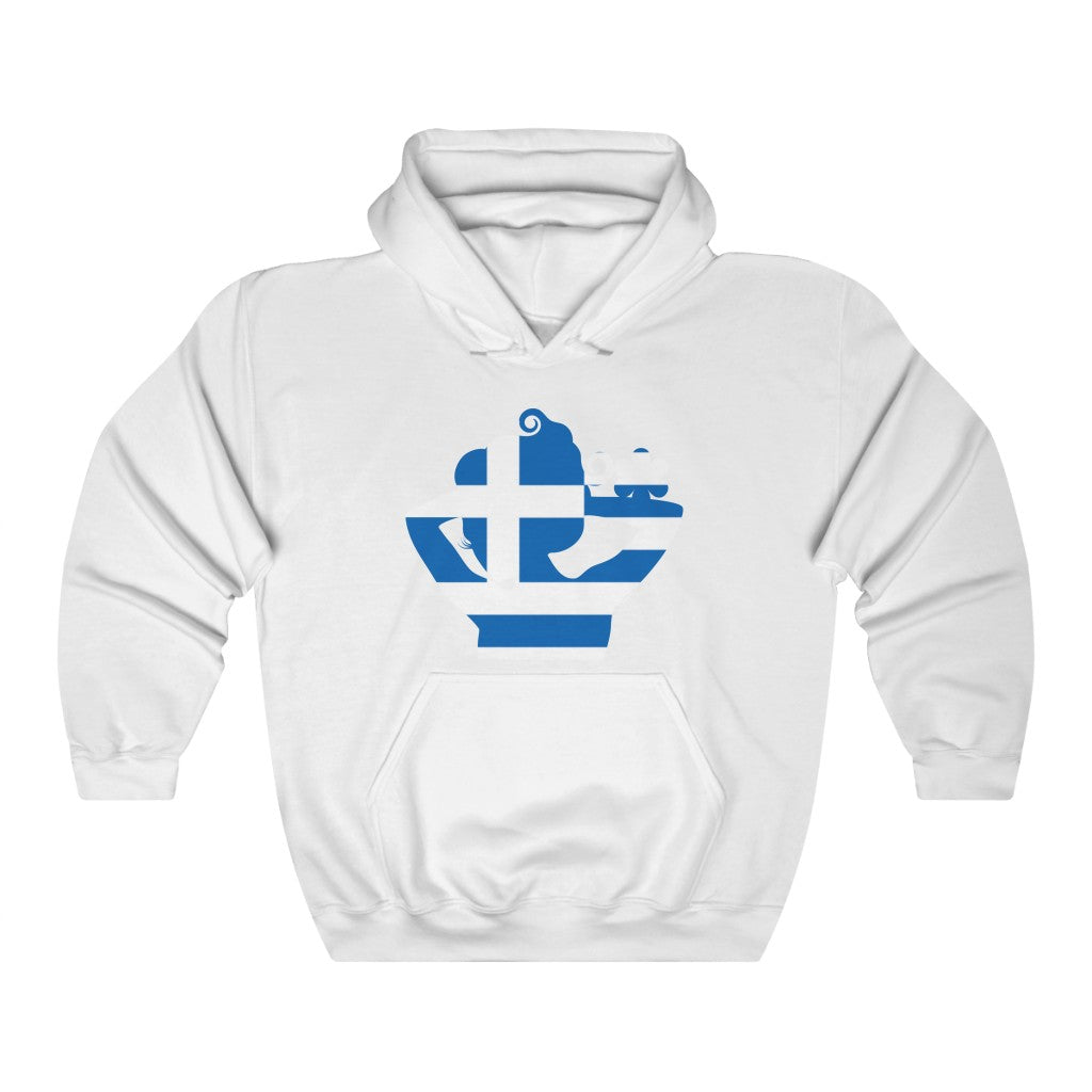 Greece Lady Flag Hoodie Sweatshirt - Unisex