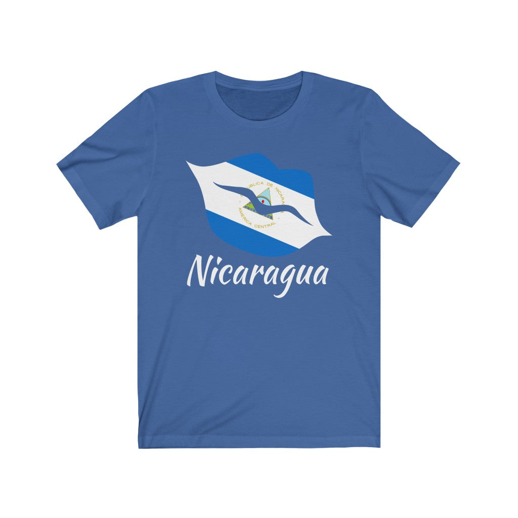 Nicaragua Lips Flag Premium Tee 2 - Unisex