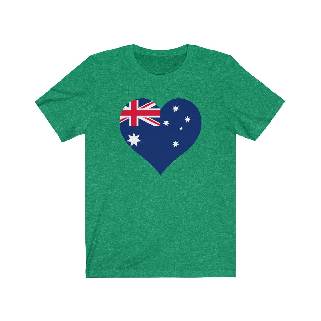 Australia Heart Flag Premium Tee - Unisex