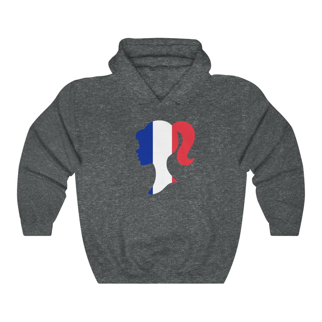 France Girl Flag Hoodie Sweatshirt - Unisex
