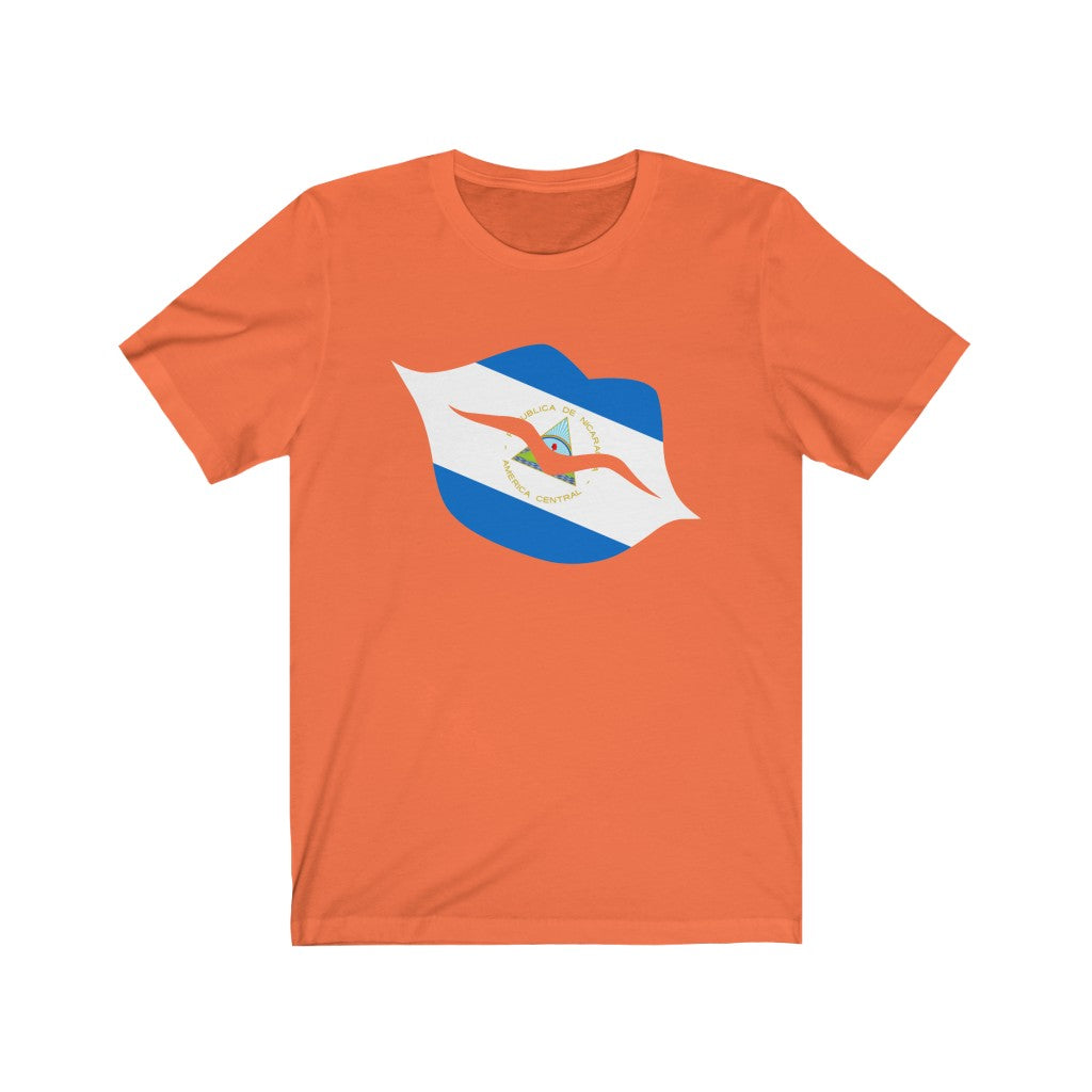 Nicaragua Lips Flag Premium Tee - Unisex