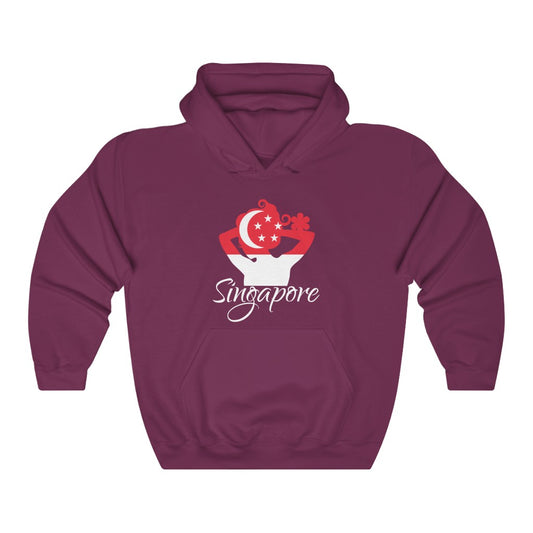 Singapore Lady Flag Hoodie Sweatshirt 2 - Unisex