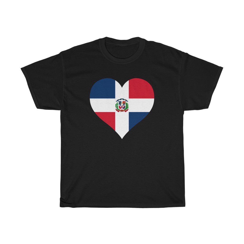 Dominican Republic Heart Flag Standard Tee - Unisex