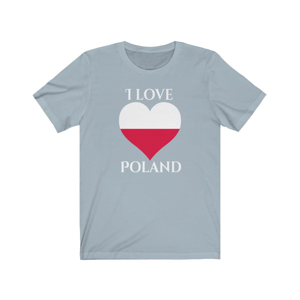 Poland Heart Flag Premium Tee 2 - Unisex