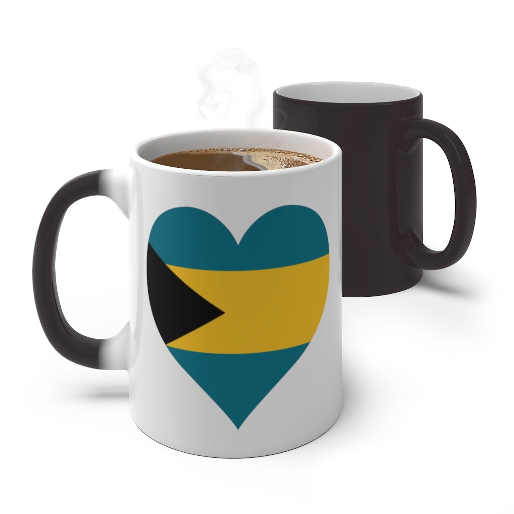 Bahamas Heart Color Changing Mug