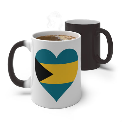 Bahamas Heart Color Changing Mug