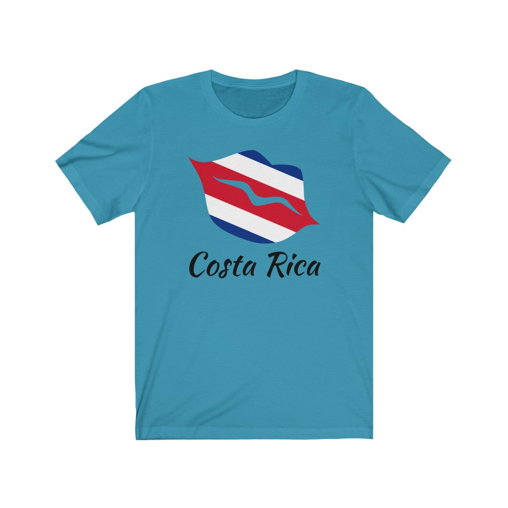 Costa Rica Lips Flag Premium Tee 1 - Unisex