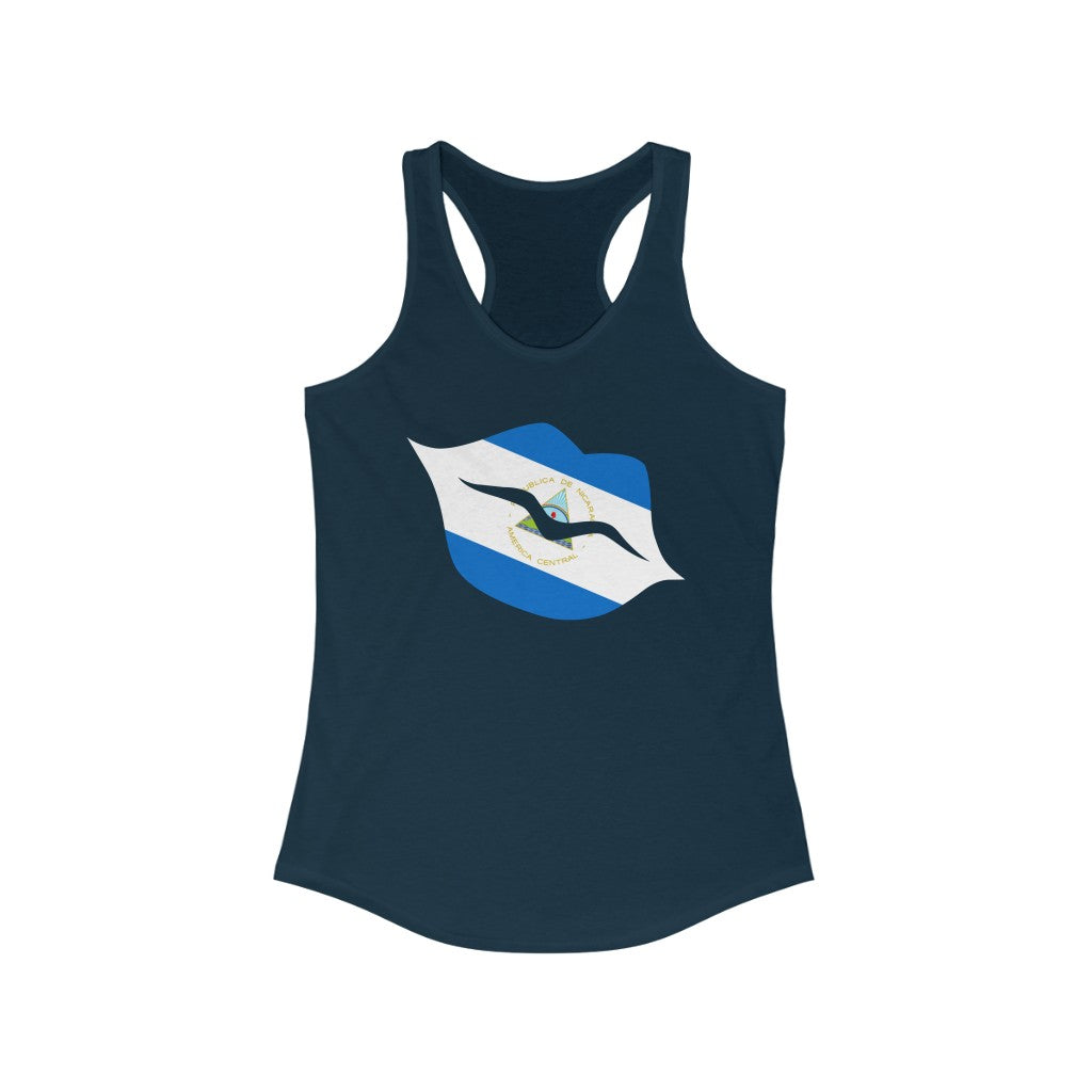 Nicaragua Lips Flag Tank - Women