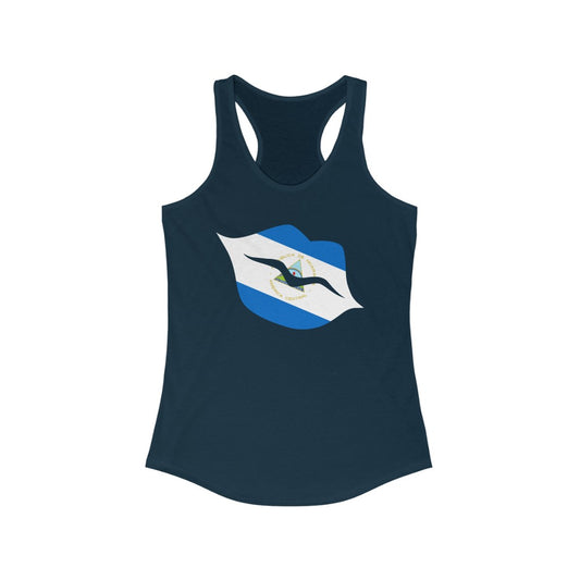 Nicaragua Lips Flag Tank - Women