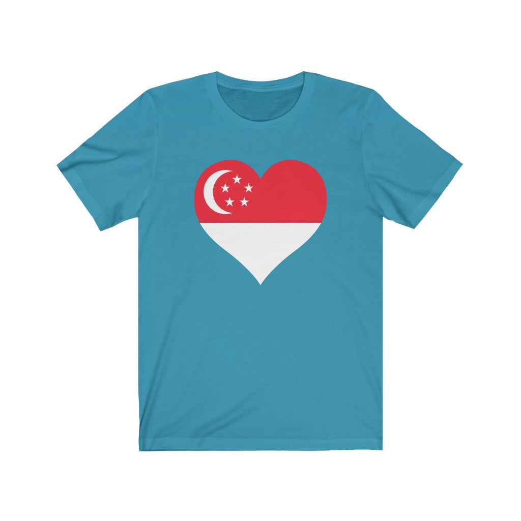 Singapore Heart Flag Premium Tee - Unisex
