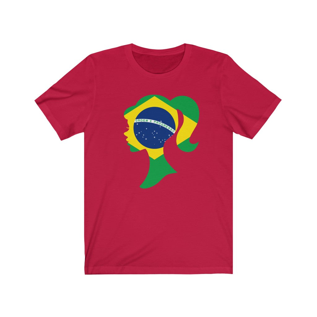 Brazil Girl Flag Premium Tee - Unisex