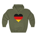 Germany Heart Flag Hoodie Sweatshirt - Unisex