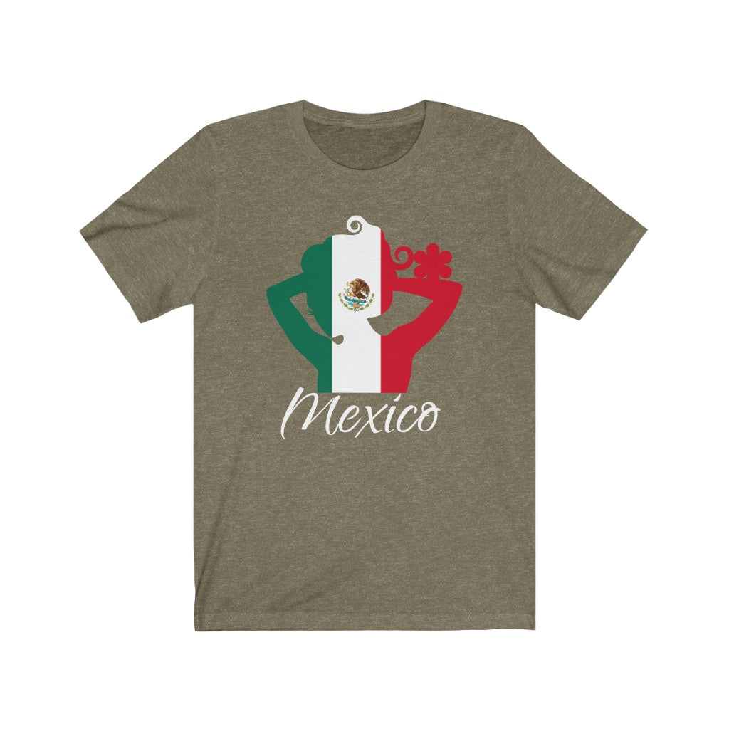 Mexico Lady Flag Premium Tee 2 - Unisex