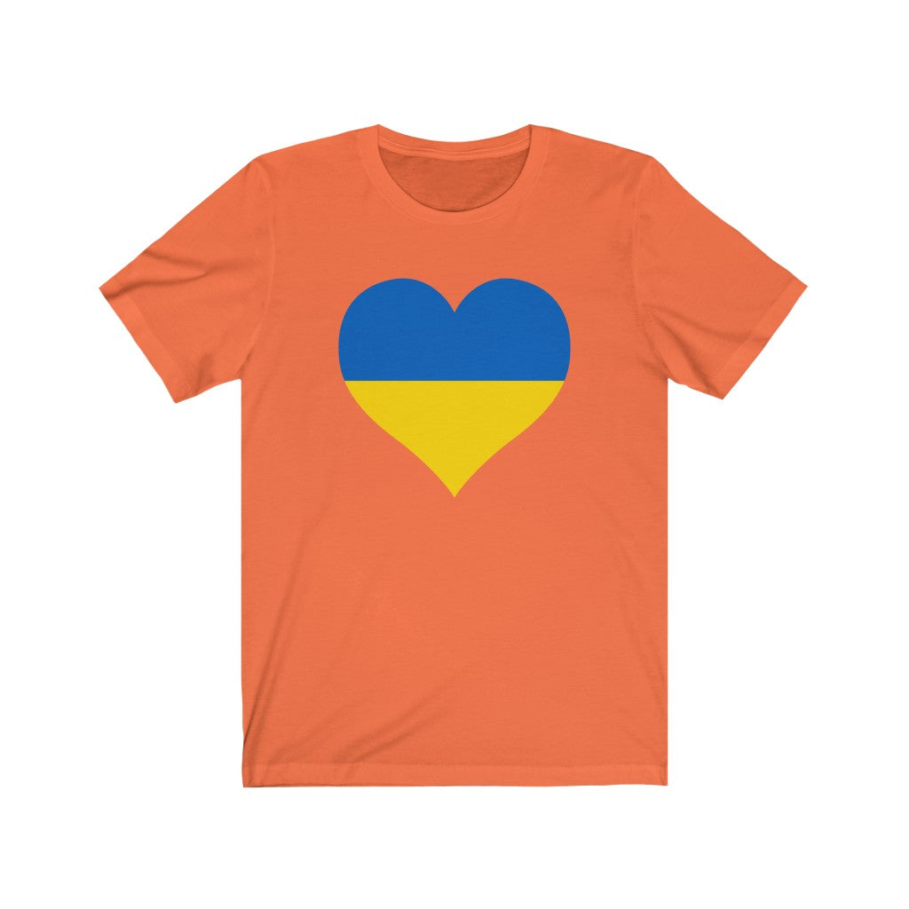 Ukraine Heart Flag Premium Tee - Unisex