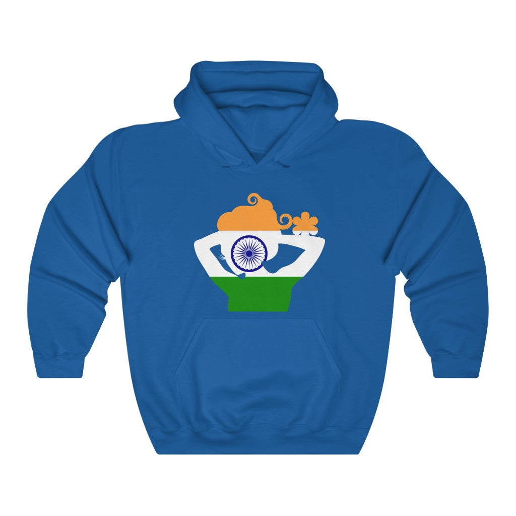 India Lady Flag Hoodie Sweatshirt - Unisex