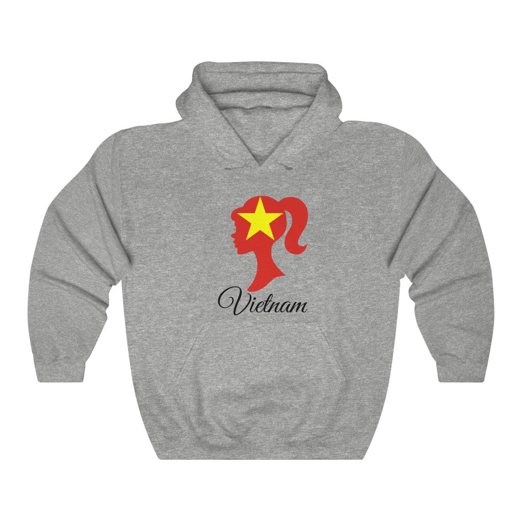 Vietnam Girl Flag Hoodie Sweatshirt 1 - Unisex