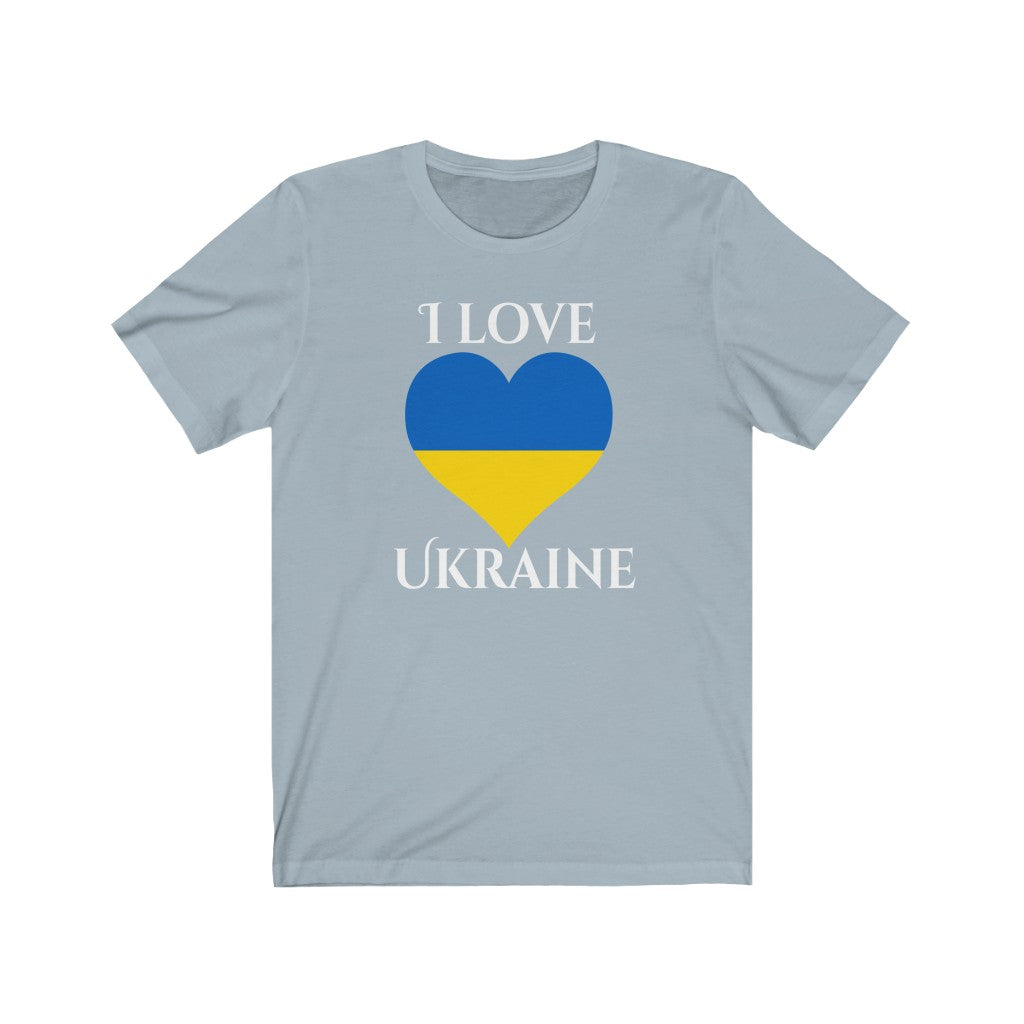 Ukraine Heart Flag Premium Tee 2 - Unisex
