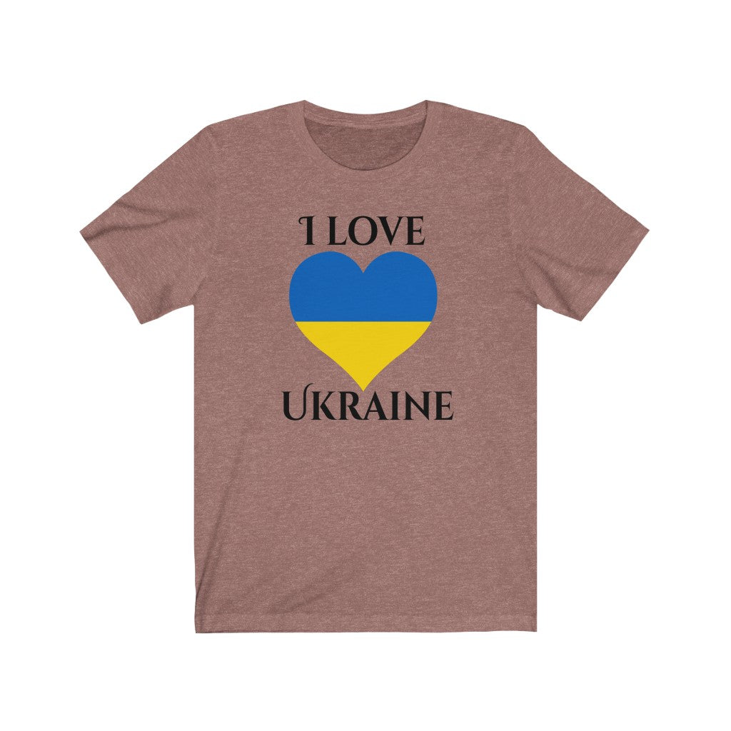 Ukraine Heart Flag Premium Tee 1 - Unisex