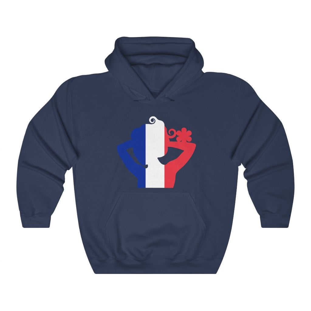France Lady Flag Hoodie Sweatshirt - Unisex