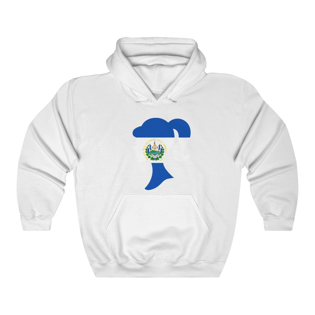El Salvador Girl Flag Hoodie Sweatshirt - Unisex