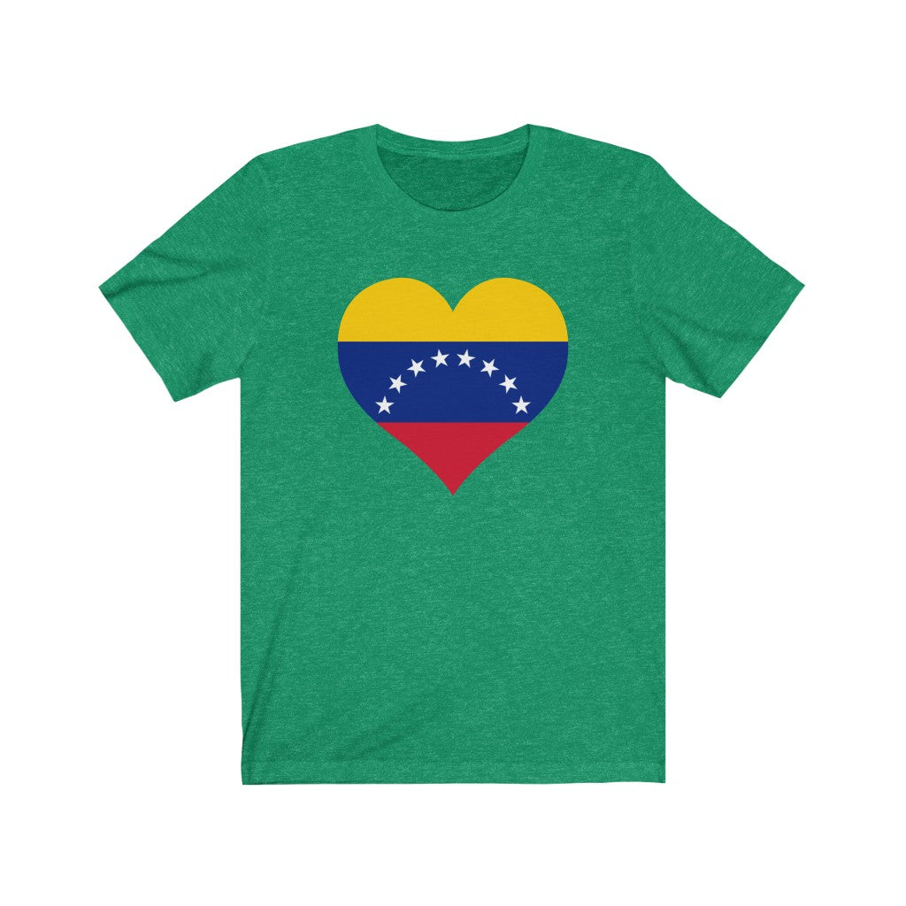 Venezuela Heart Flag Premium Tee - Unisex