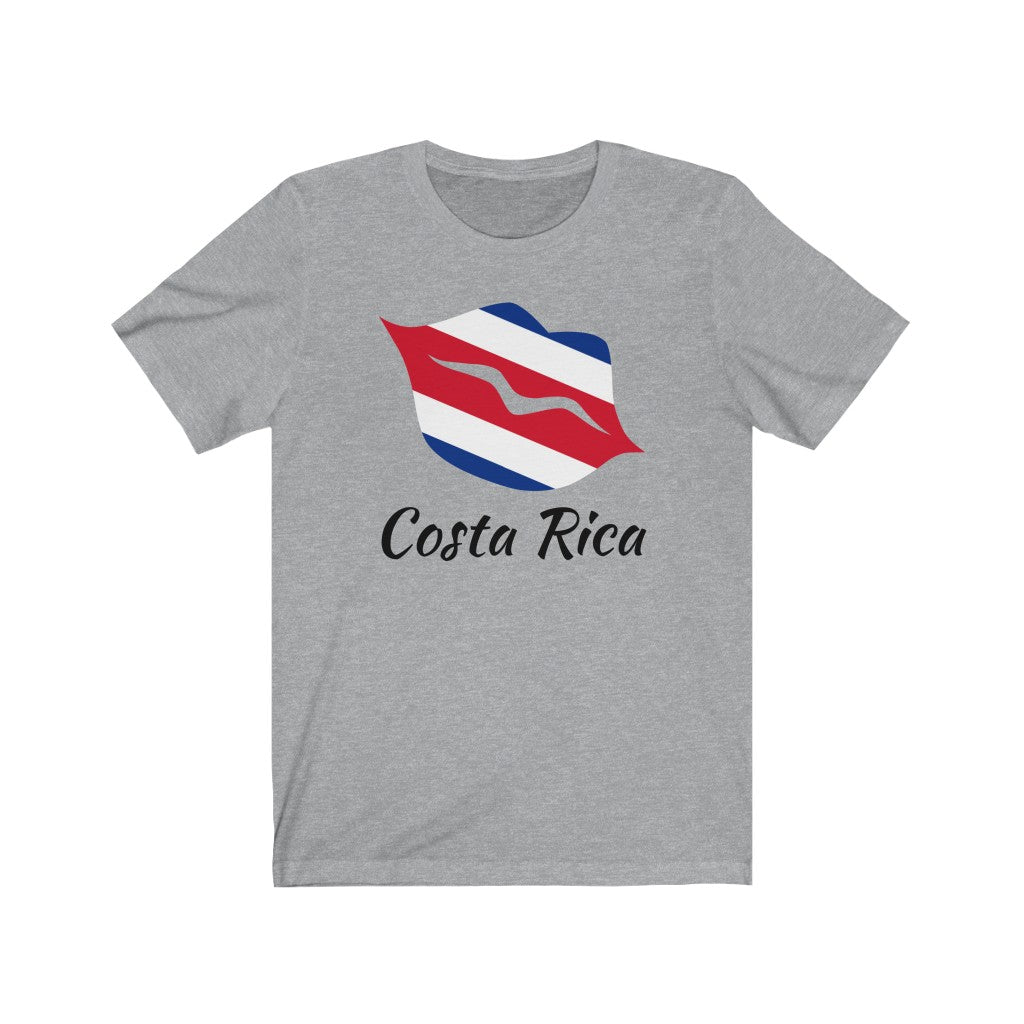 Costa Rica Lips Flag Premium Tee 1 - Unisex