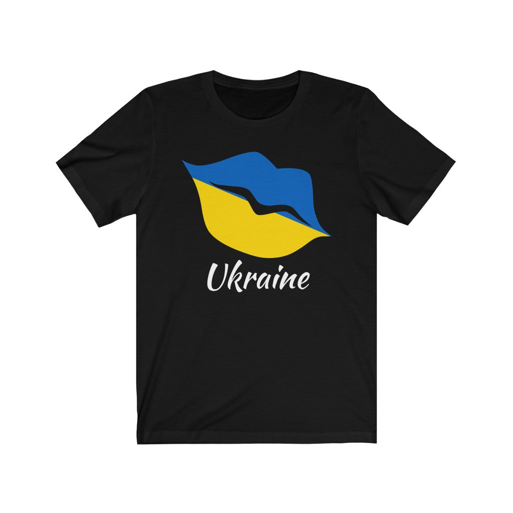 Ukraine Lips Flag Premium Tee 2 - Unisex