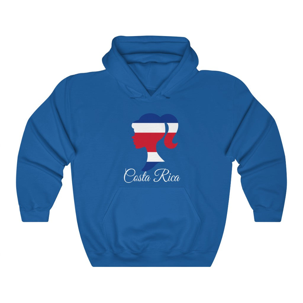Costa Rica Girl Flag Hoodie Sweatshirt 2 - Unisex