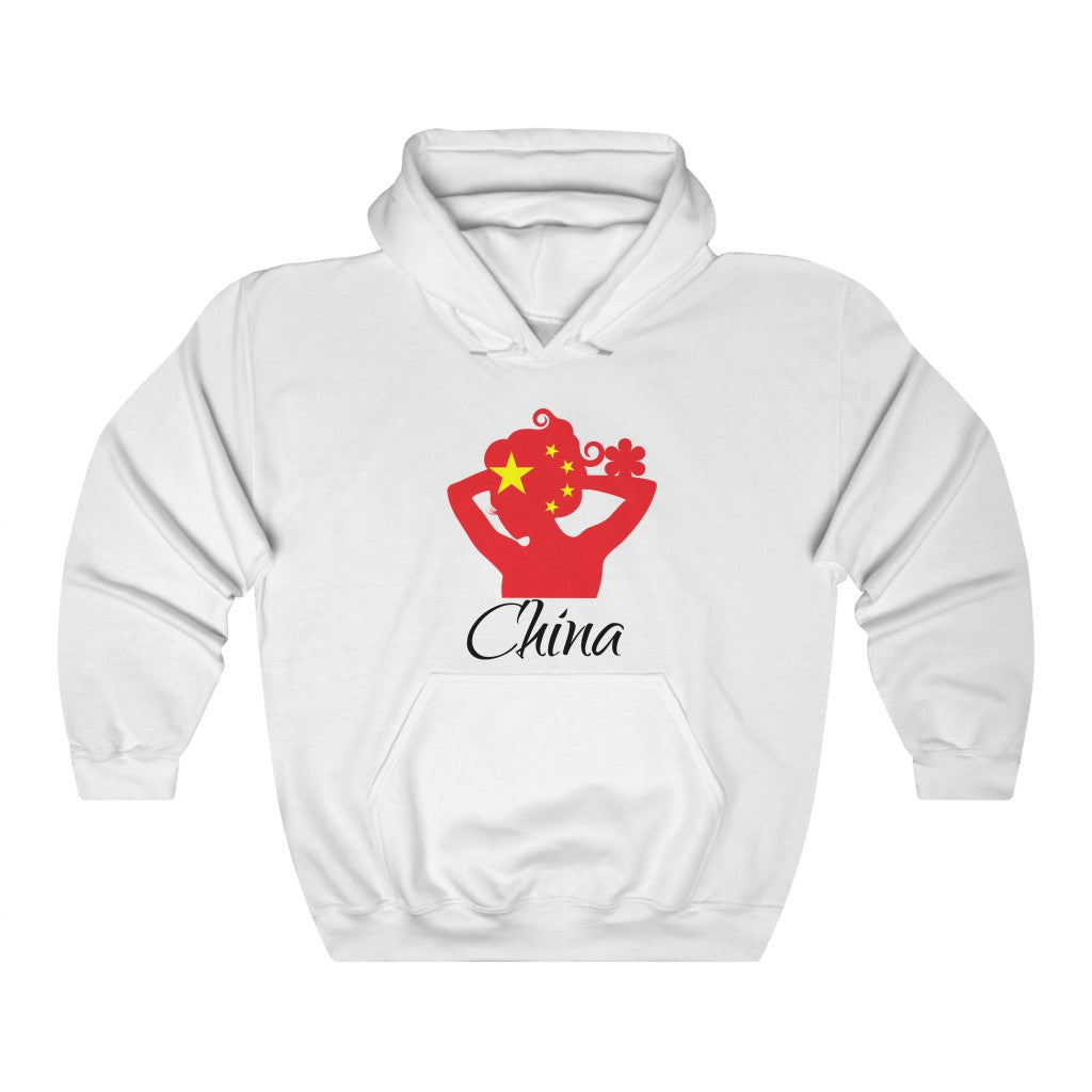 China Lady Flag Hoodie Sweatshirt 1 - Unisex