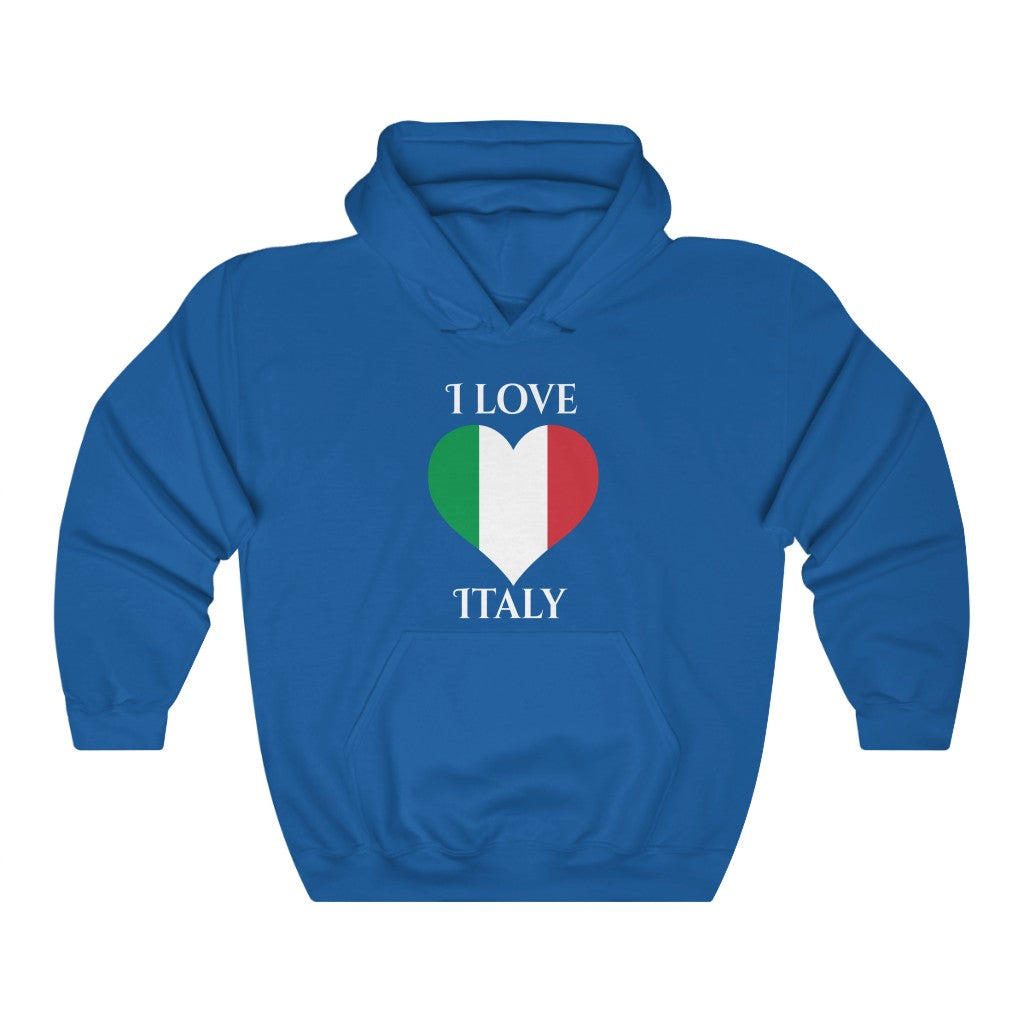 Italy Heart Flag Hoodie Sweatshirt 2 - Unisex