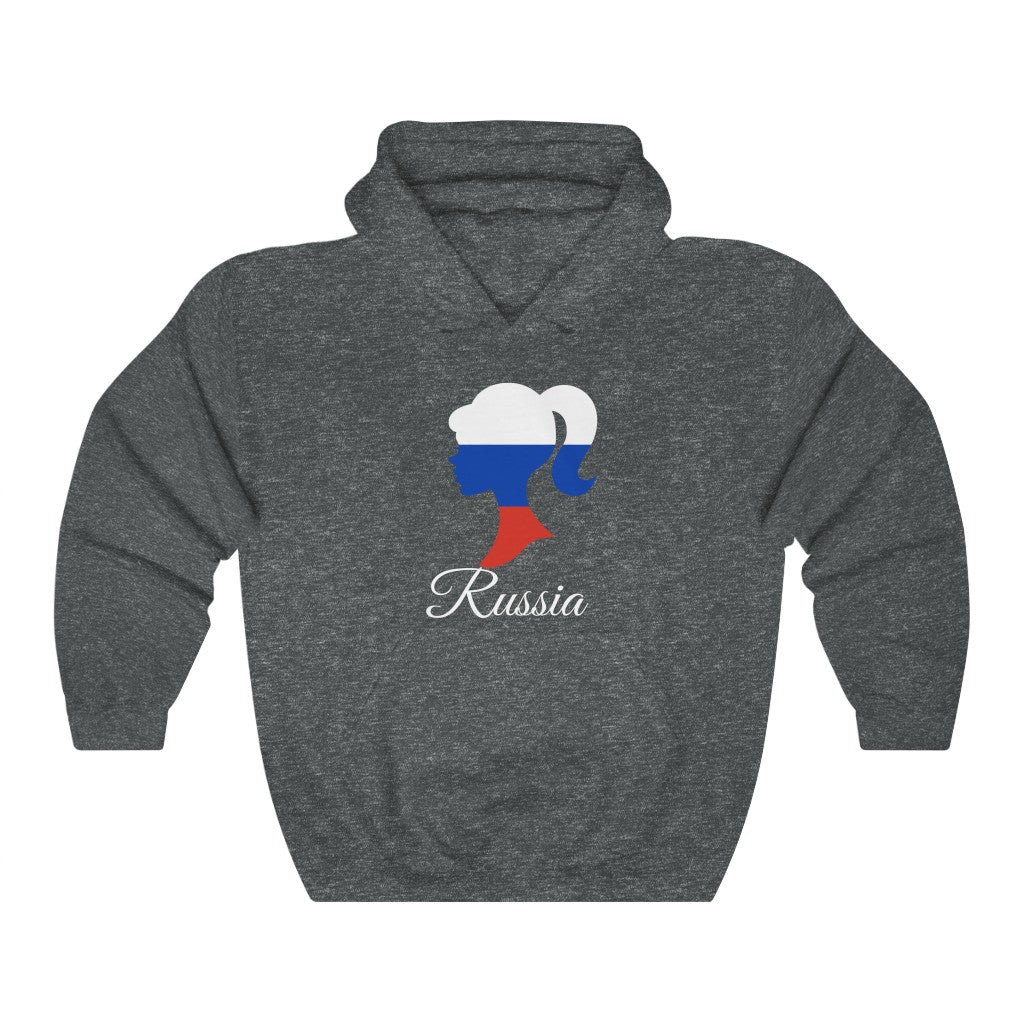 Russia Girl Flag Hoodie Sweatshirt 2 - Unisex
