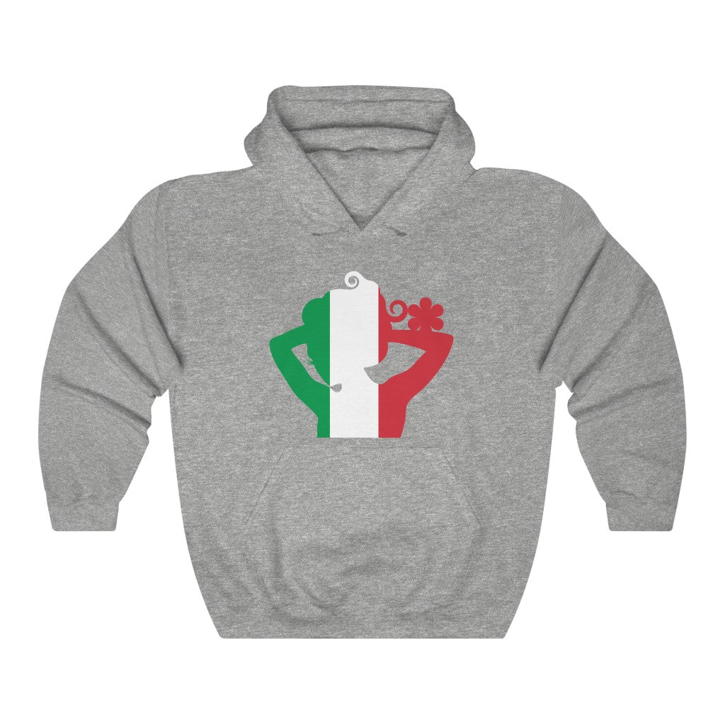 Italy Lady Flag Hoodie Sweatshirt - Unisex