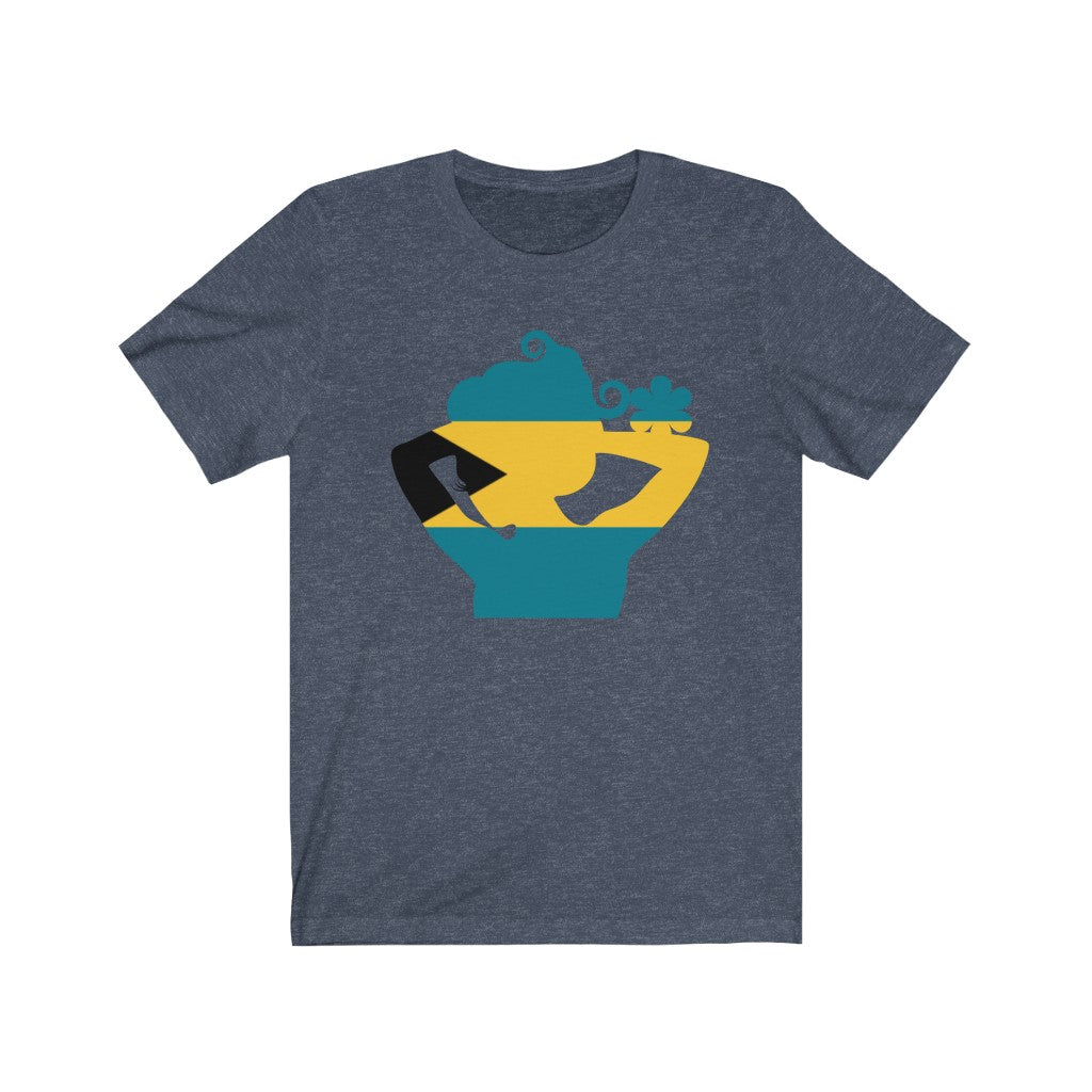 Bahamas Lady Flag Premium Tee - Unisex