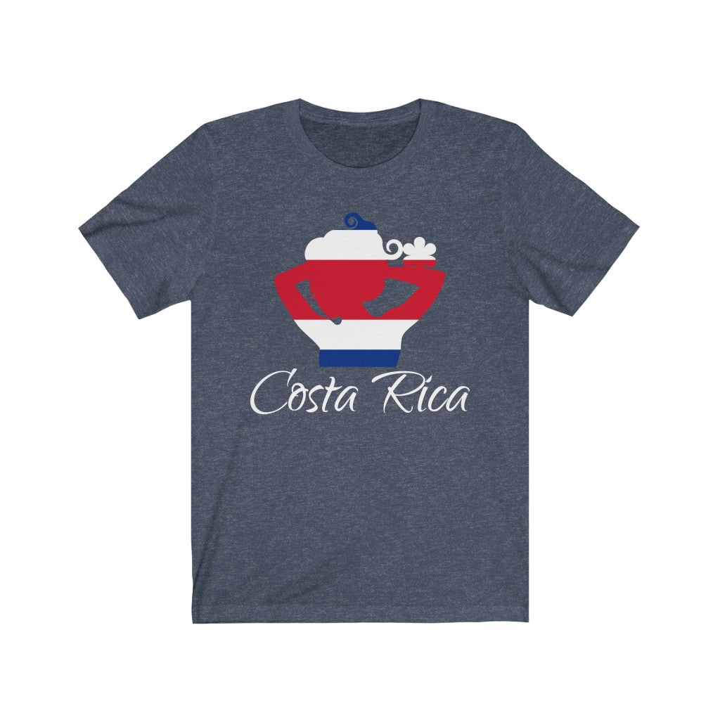 Costa Rica Lady Flag Premium Tee 2 - Unisex