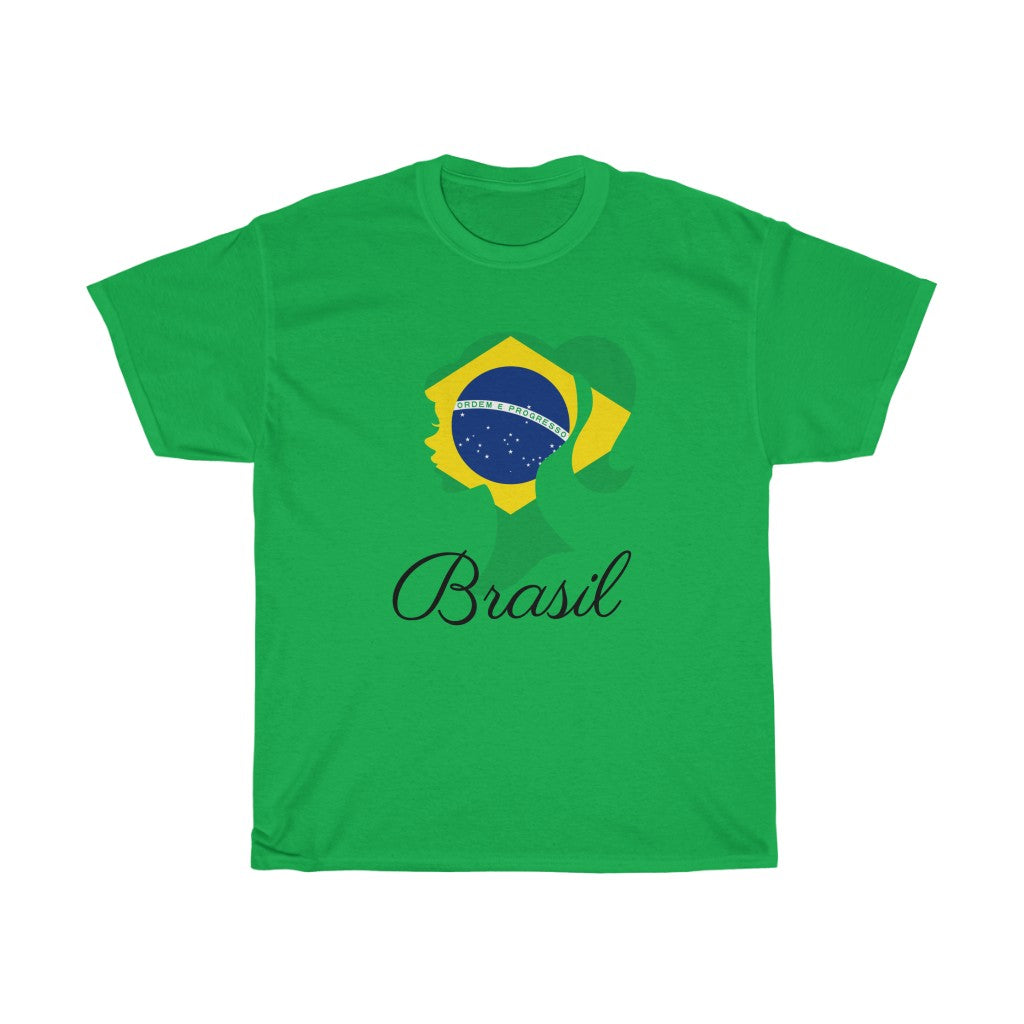 Brazil (Brasil) Girl Flag Standard Tee 1 - Unisex
