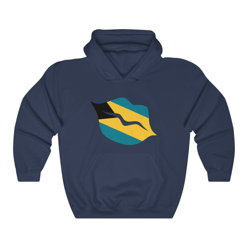 Bahamas Lips Flag Hoodie Sweatshirt - Unisex