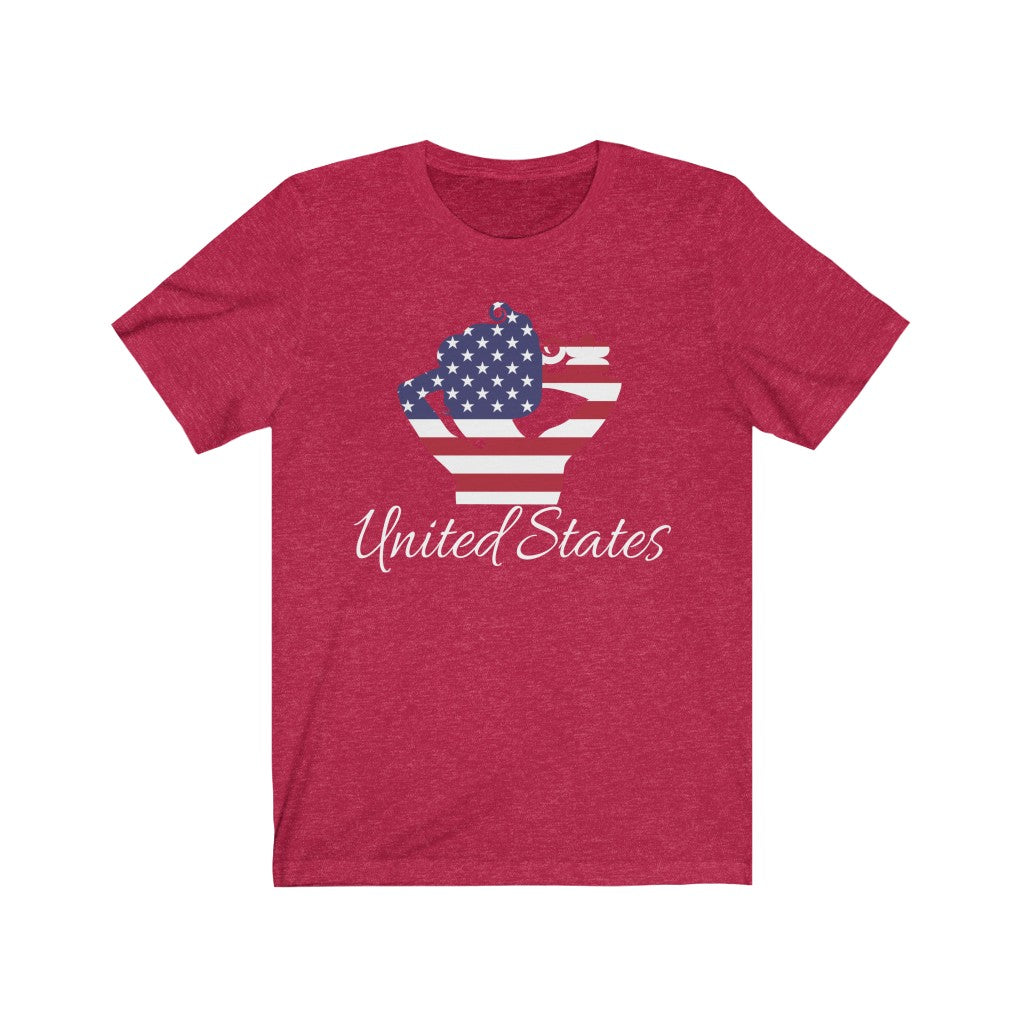 United States of America Lady Flag Premium Tee 2 - Unisex