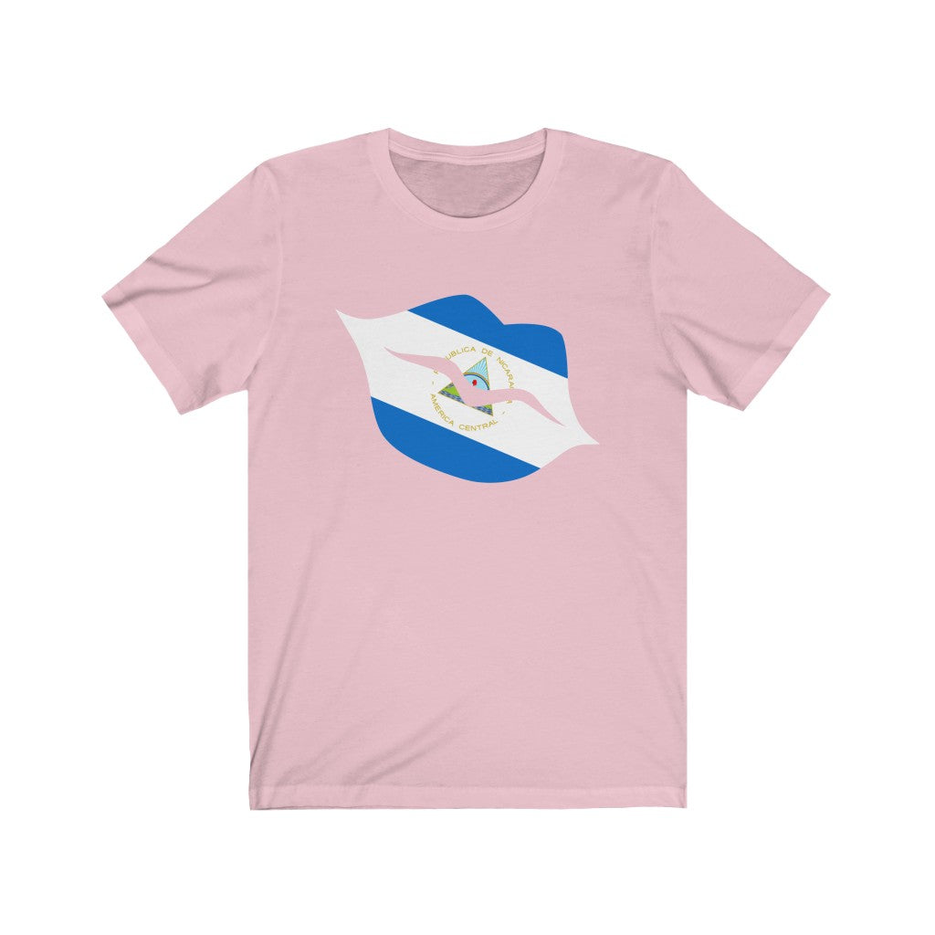 Nicaragua Lips Flag Premium Tee - Unisex