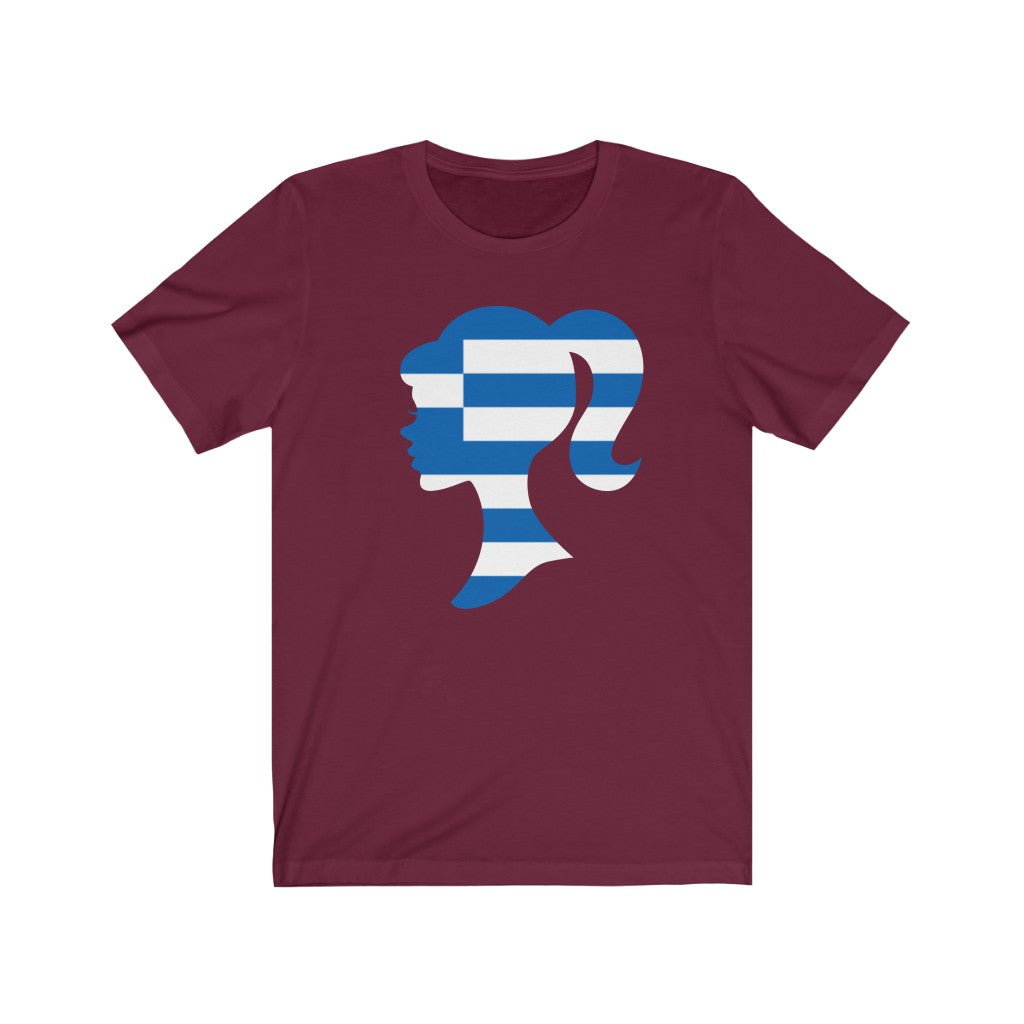 Greece Girl Flag Premium Tee - Unisex