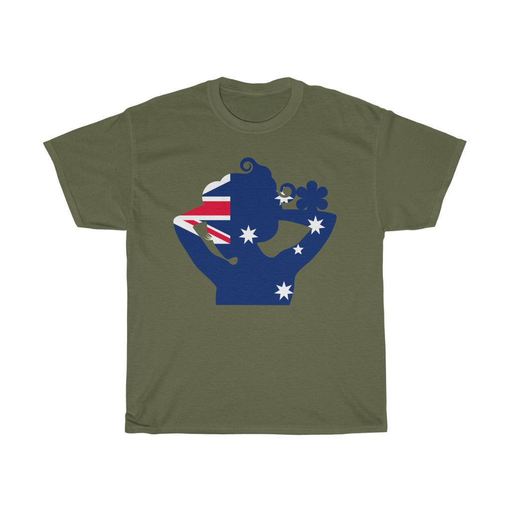 Australia Lady Flag Standard Tee - Unisex