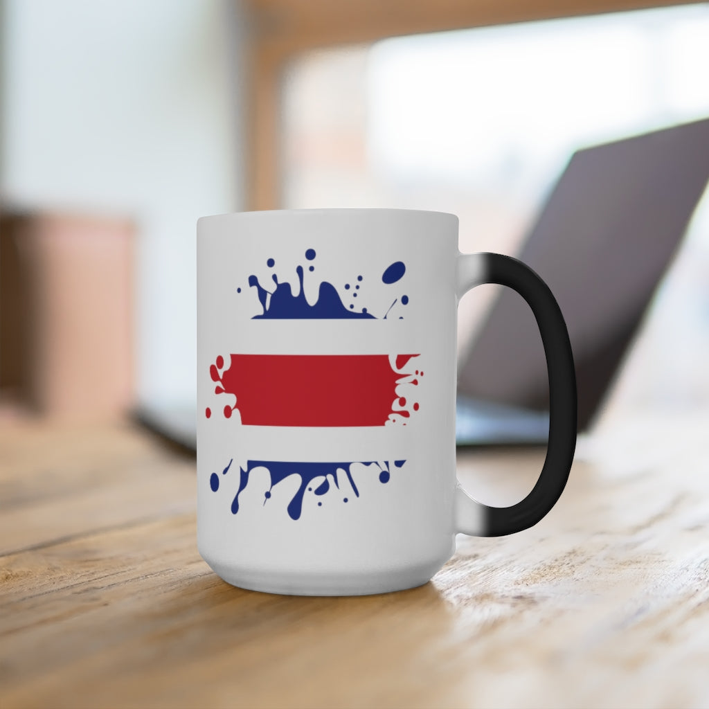 Costa Rica Splat Color Changing Mug