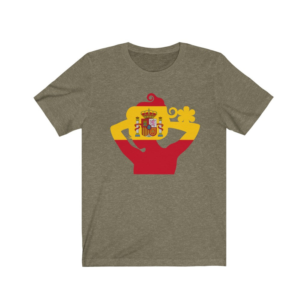 Spain Lady Flag Premium Tee - Unisex