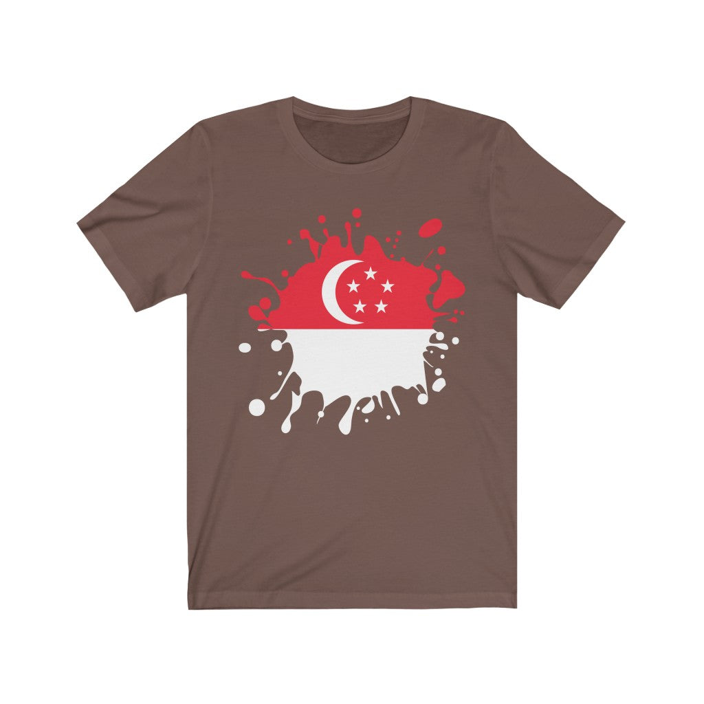 Singapore Splat Flag Premium Tee - Unisex