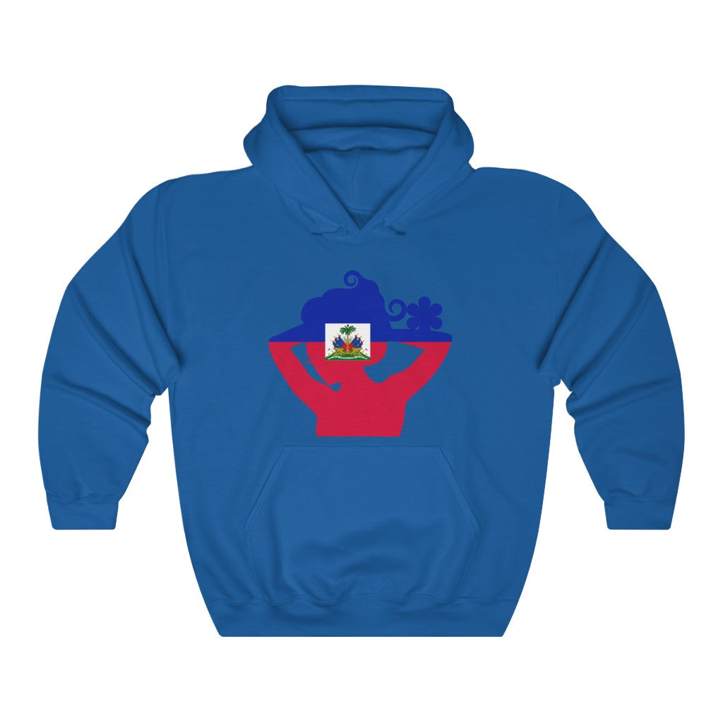 Haiti Lady Flag Hoodie Sweatshirt - Unisex