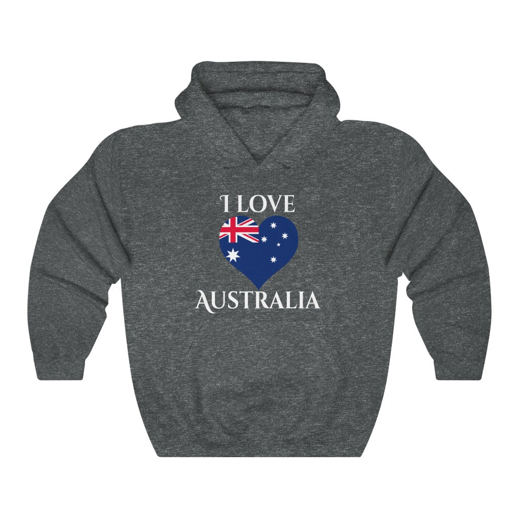 Australia Heart Hoodie Sweatshirt 2 - Unisex