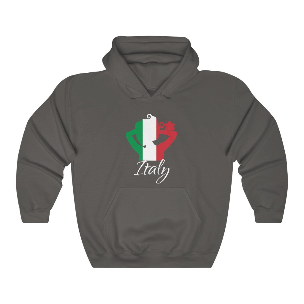 Italy Lady Flag Hoodie Sweatshirt 2 - Unisex